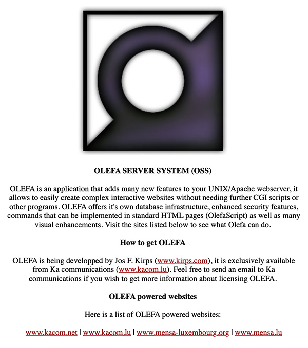 OLEFA official original website